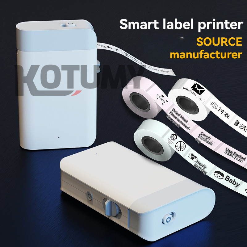 Label Printer Thermal - Mini Bluetooth Thermal Label Printer -