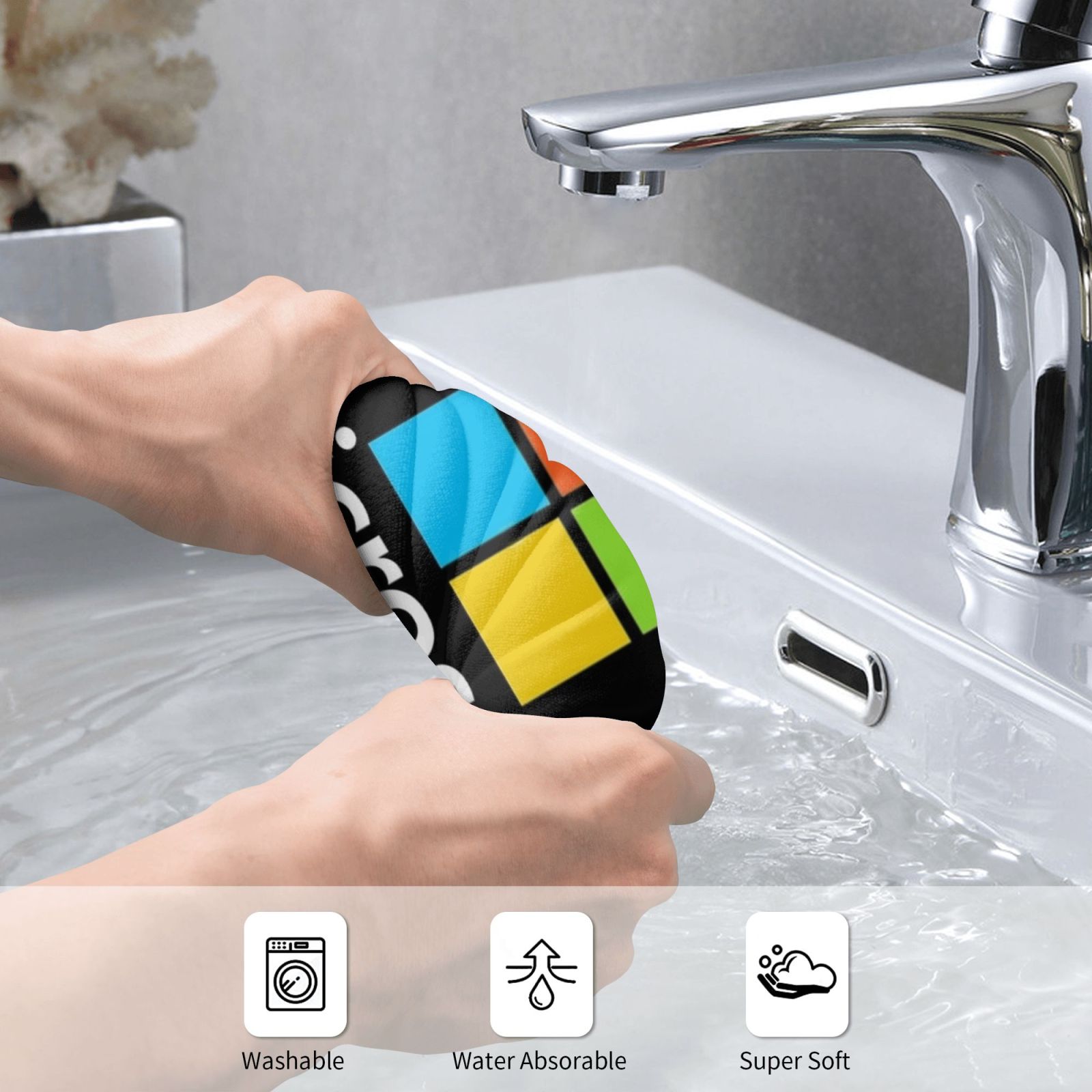 Microsoft Type Bath Towel Beac - Office Tech Logo recensie en prijs