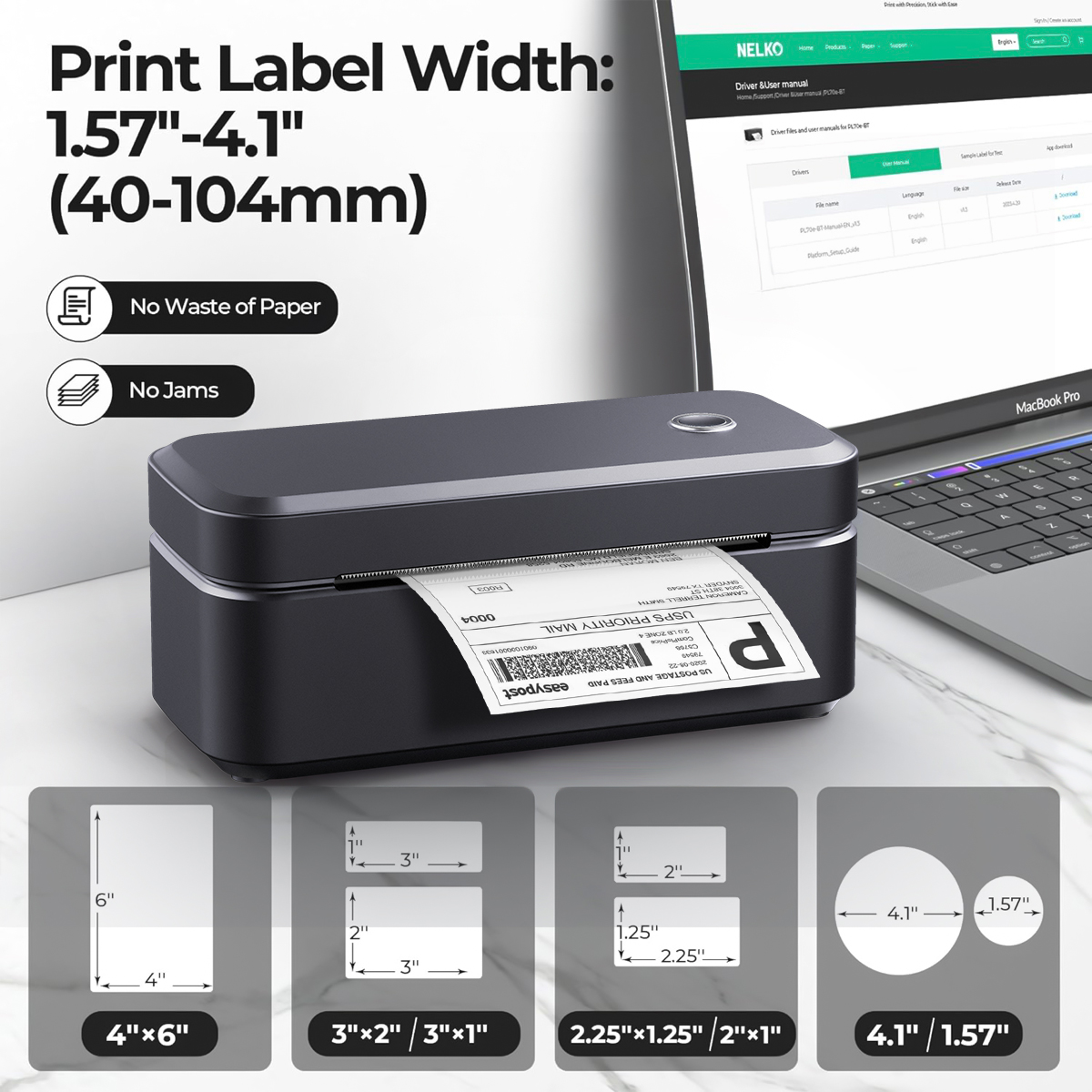 203dpi Portable Shipping Therm - Label Printer Thermal recensie en prijs